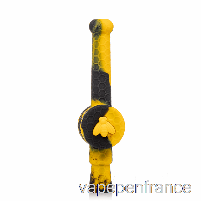 Stratus Reclaimer Honey Dipper Silicone Dab Straw Sol (noir / Jaune) Stylo Vape